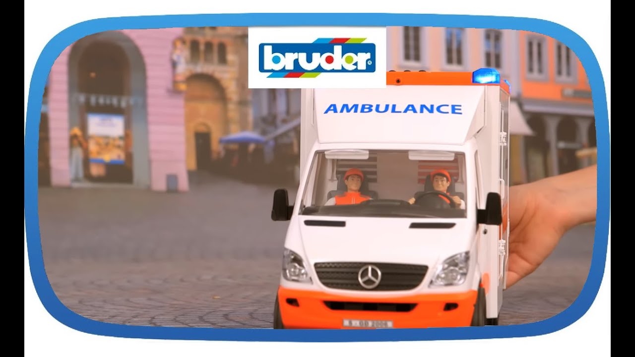 Bruder Toys MB Sprinter Ambulance w/ Driver #02536