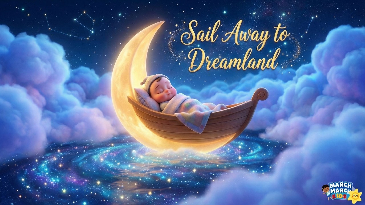 Sail Away to Dreamland 🌙 Lullaby for Babies to Go to Sleep | Bedtime Song