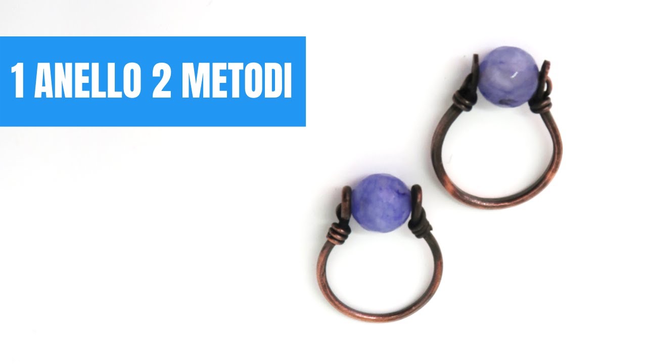 Anello wire con pietra - tecnica wire tutorial