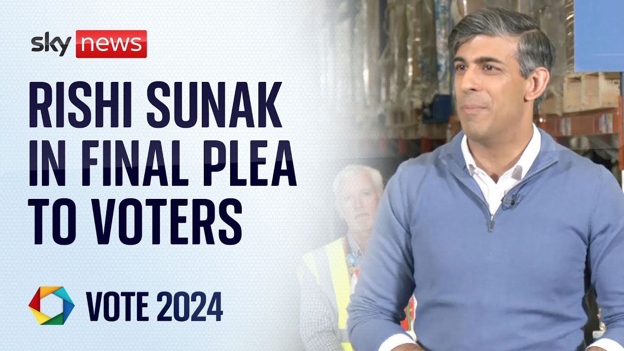 Rishi Sunak warns about Labour 'super majority' ahead of polling day | Election 2024