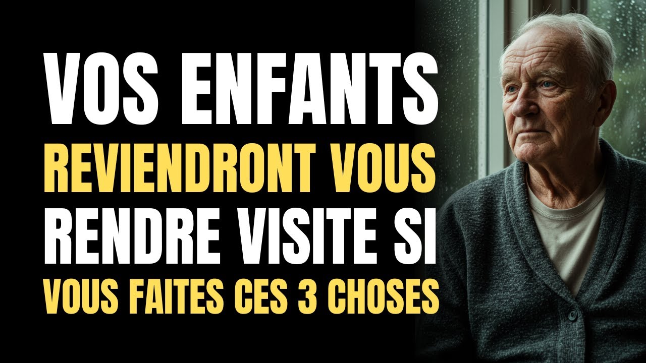 VOS ENFANTS REVIENDRONT VOUS RENDRE VISITE SI VOUS FAITES CES 3 CHOSES