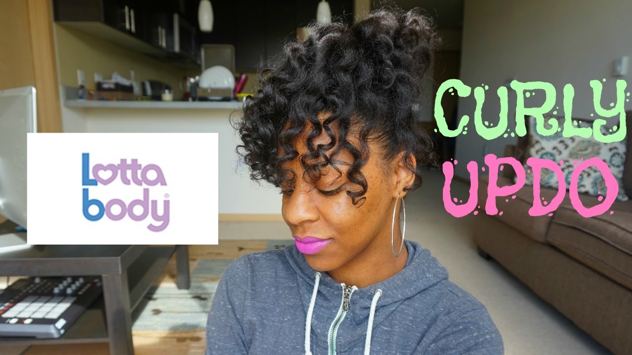 Natural Hair Curly Updo + Heatless | T'keyah B