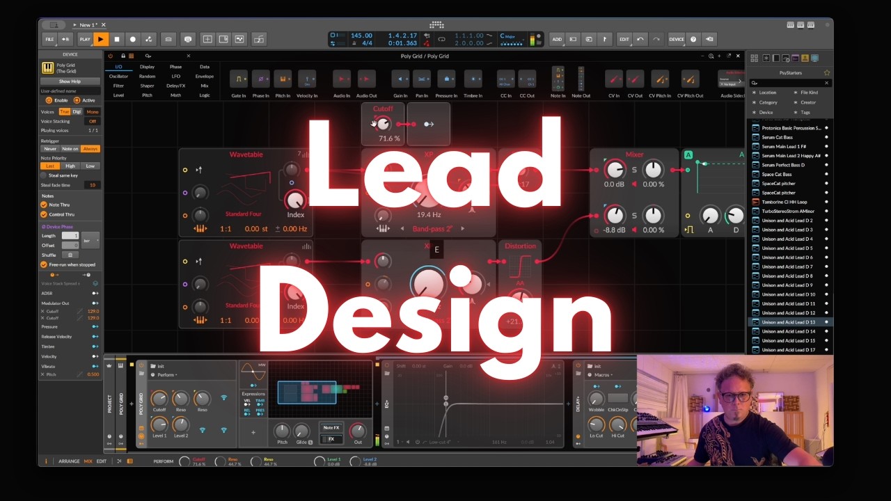 Lets design a powerful psy trance lead in the Grid 🚀