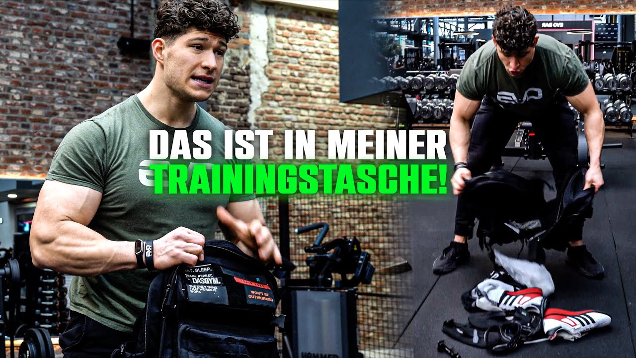 Das ALLES nehme ich für MAXIMALE GAINS mit zum Training! What’s in my Gymbag