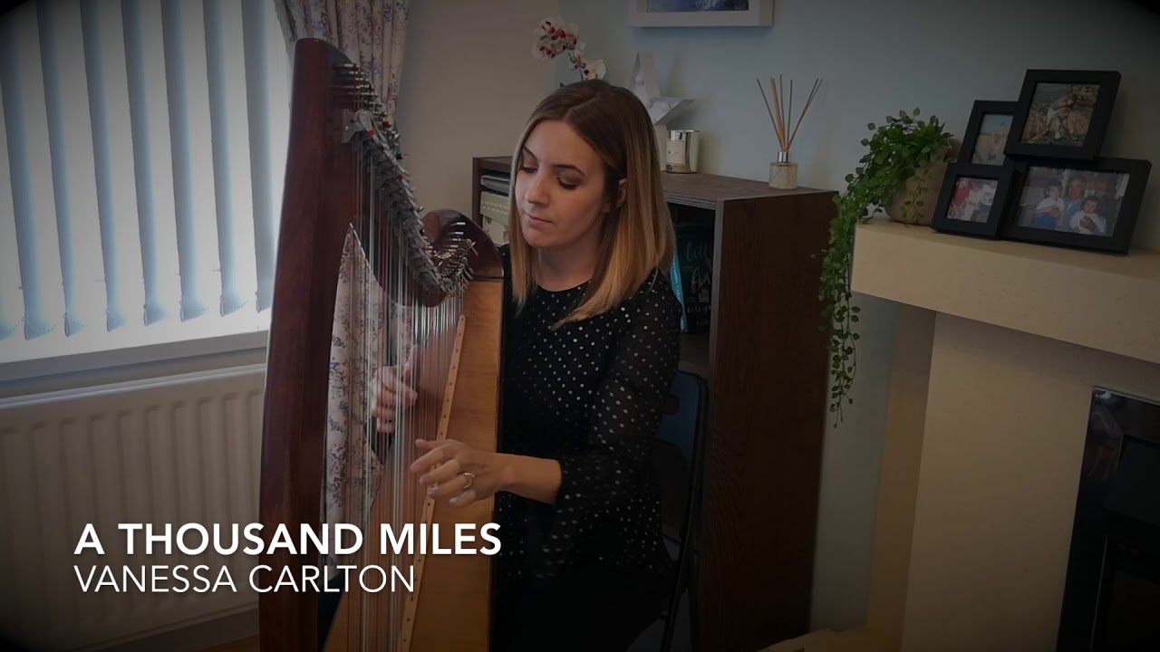 A Thousand Miles - Vanessa Carlton (Harp cover)