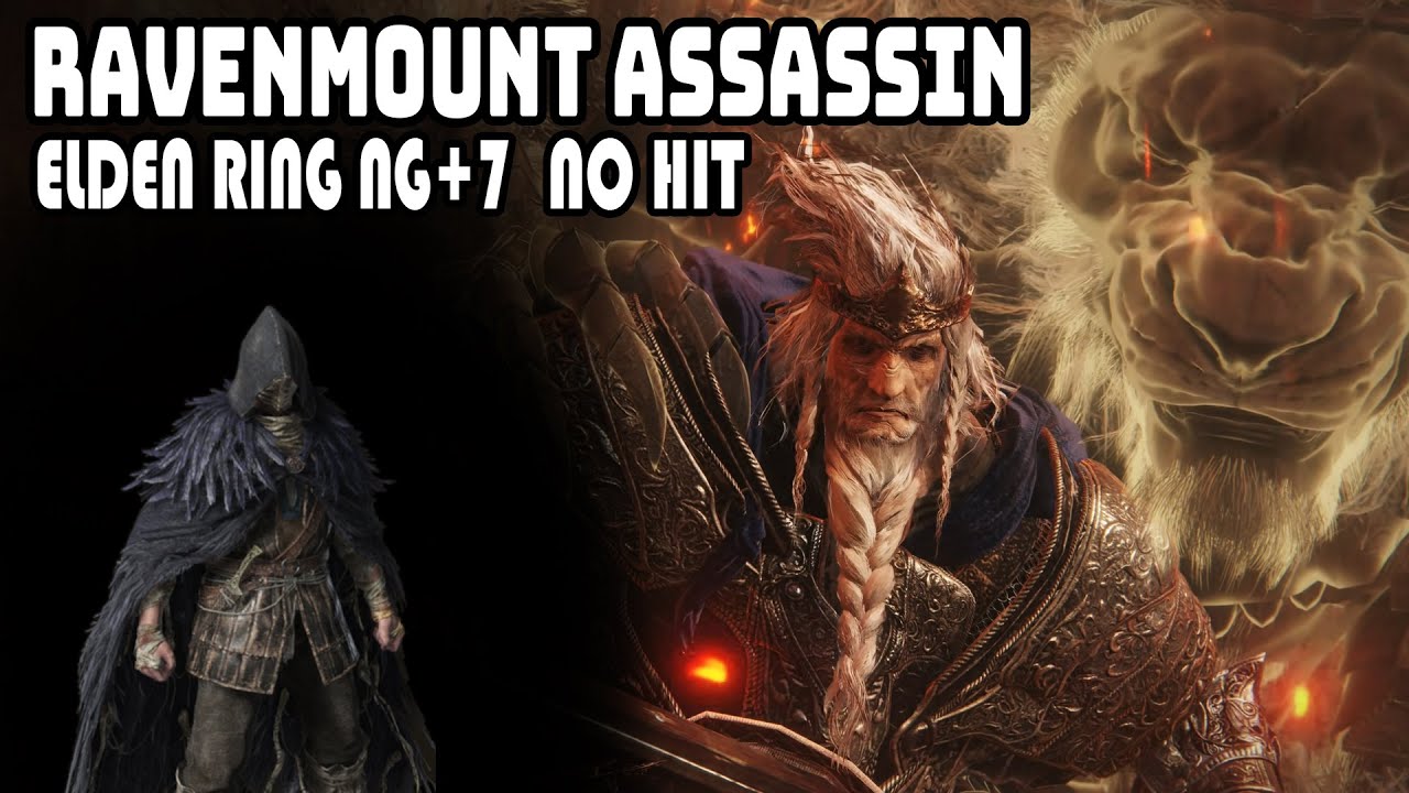 [NO DAMAGE] Ravenmount Assassin vs. Godfrey / Hoarah Loux | ELDEN RING NG+7 Raptor Talons