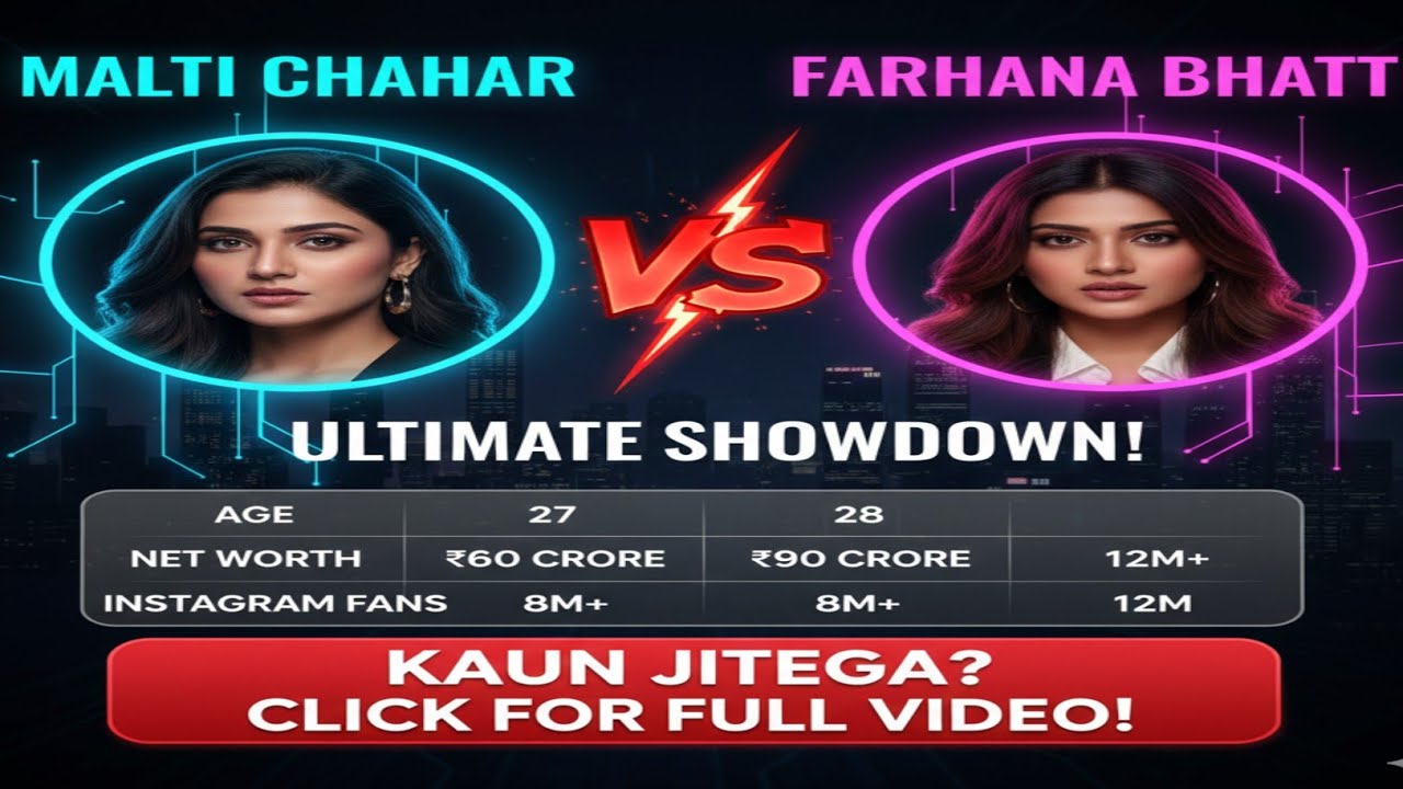 The Great Bollywood Diva Showdown: Malti vs. Farhana
