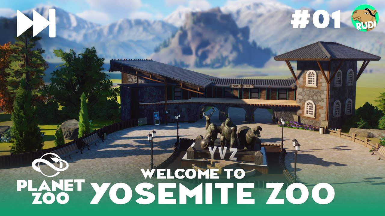 Starting a beautiful YOSEMITE Valley Zoo respecting NATURE in Planet Zoo!