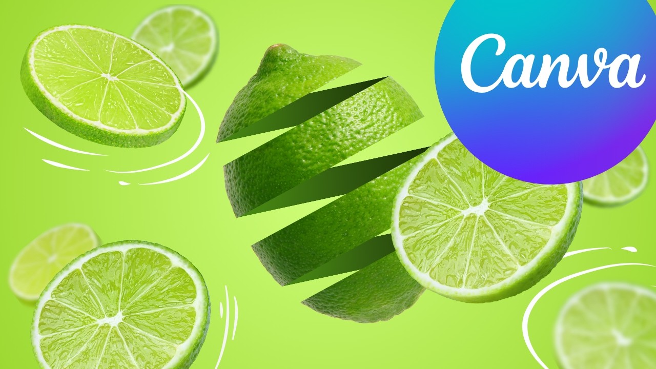 Sliced Lime Animation in Canva