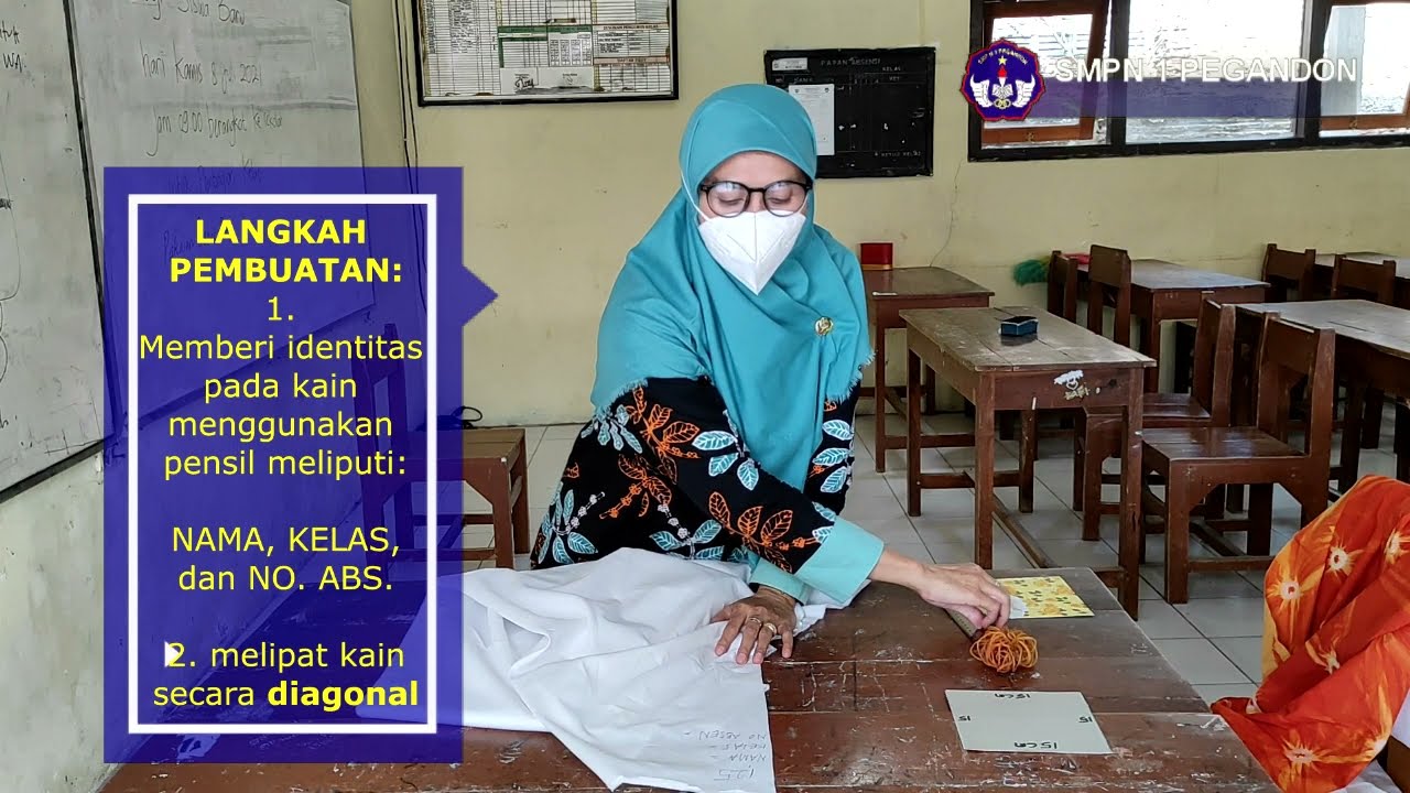 Pembuatan Batik Jumput SMPN 1 Pegandon