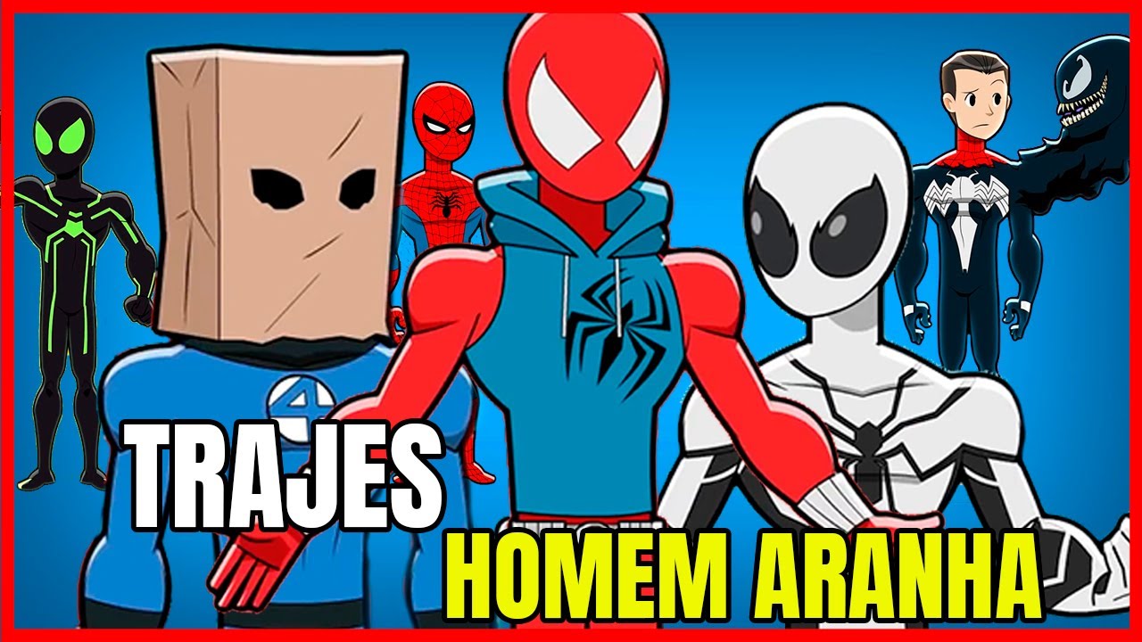 Homem Aranha | TOP 10 Trajes dos Quadrinhos | Animação | FanDub