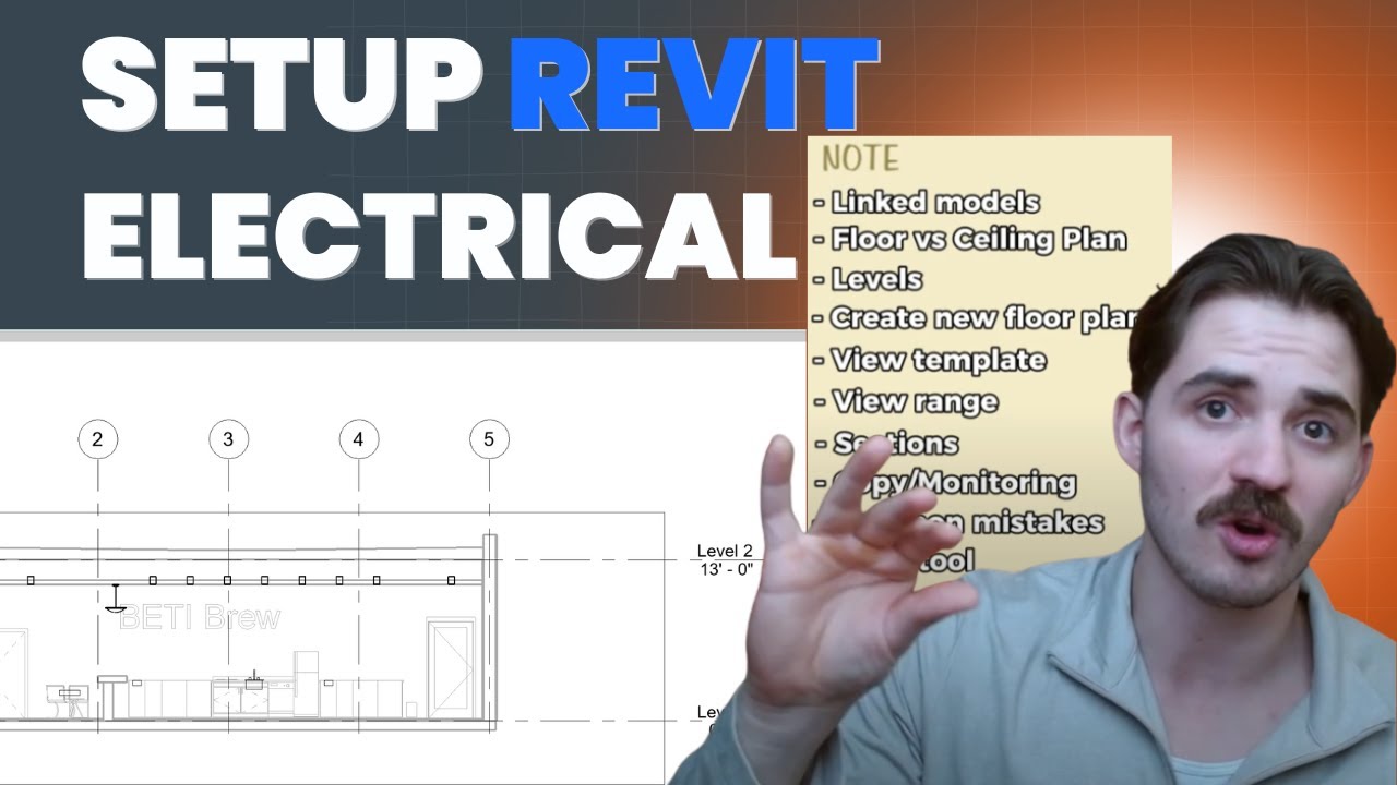 Revit Electrical Tutorial for Beginners | Levels, Floor Plans, View Range, and Linked Models(Part 2)