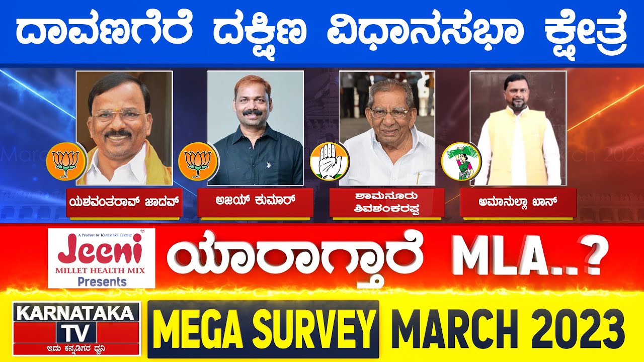 Karnataka Election Survey March 2023 | Davanagere South Constituency | Karnataka TV