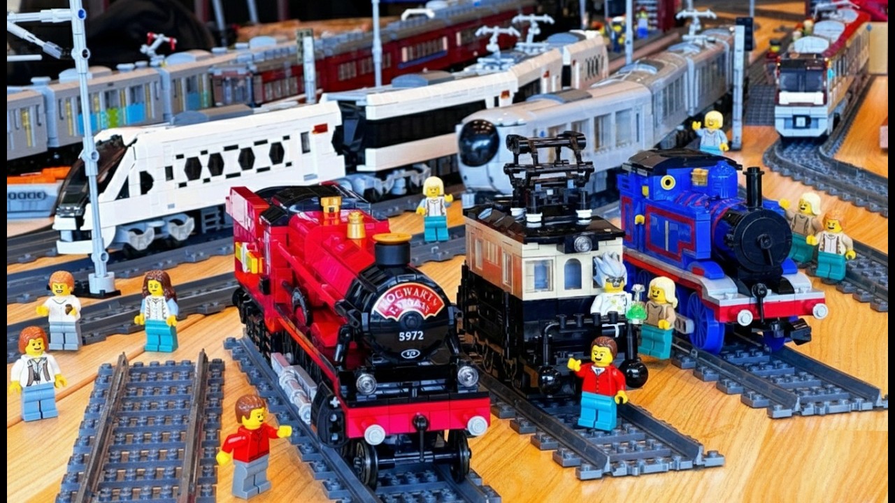 Безумный мир поездов LEGO! 🧩 Японские поезда и Томас в 4K!
