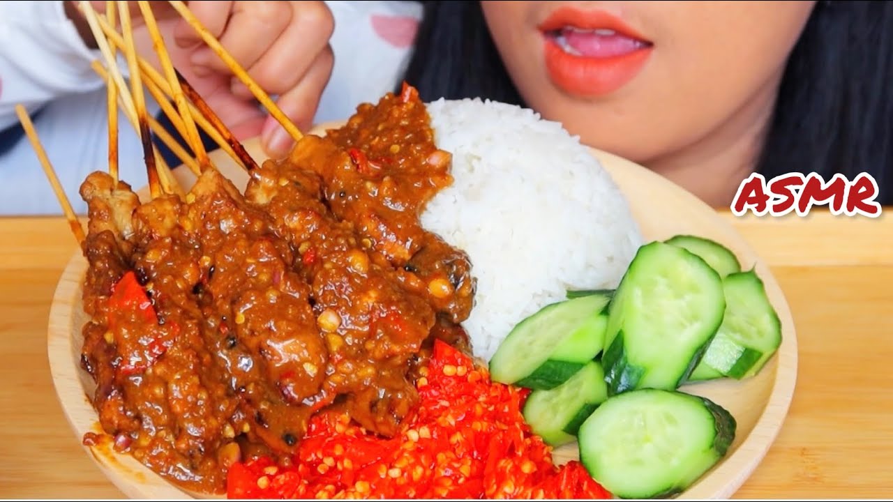ASMR SATE AYAM ||MUKBANG INDONESIA #ASMR #asmrsounds #eatingsounds