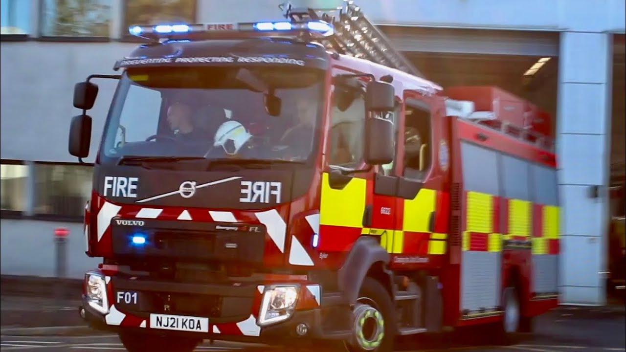 Various Emergency Services responding in Newcastle.