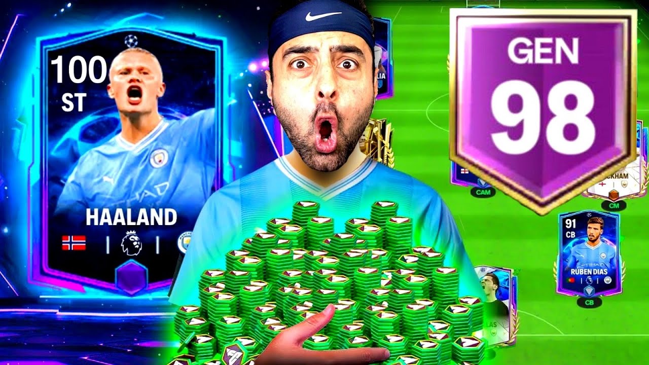 REKOR 98 GEN OLDUK 😱 İLK DEFA 100 HAALAND ALDIK ! EA FC MOBİLE 2024 PAKET AÇILIMI !