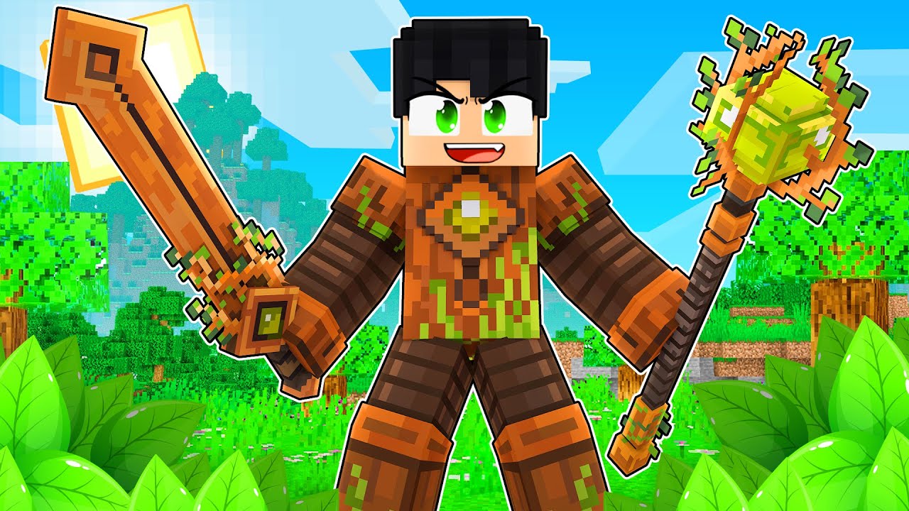 JOGANDO como GUARDIÃO DA FLORESTA no Minecraft ‹‹ P3DRU ››
