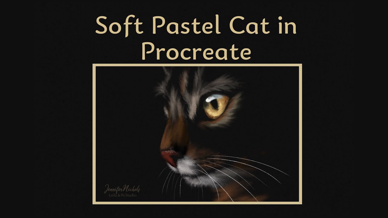 Soft Pastels in Procreate-Cat!