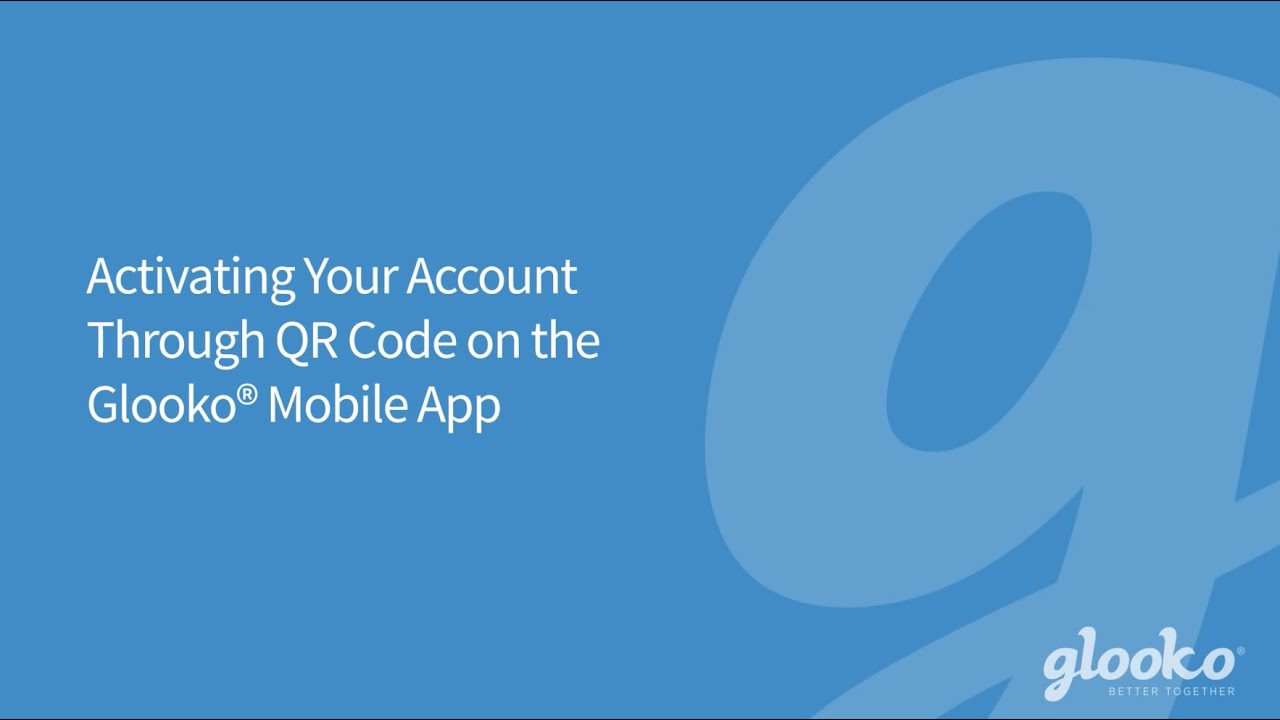 Activating Your Personal Account Through QR Code on the Glooko® Mobile App