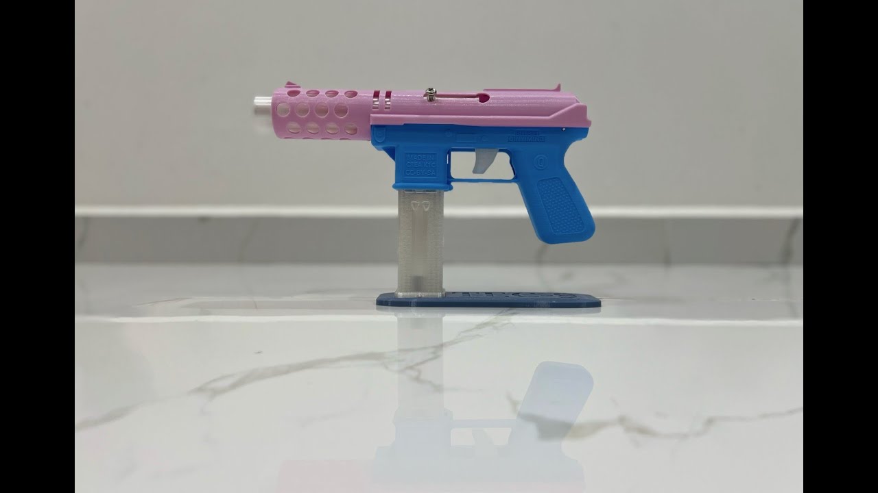 TEC-9 Disc Shooter (3D Printed) 飞盘发射器 Assembly