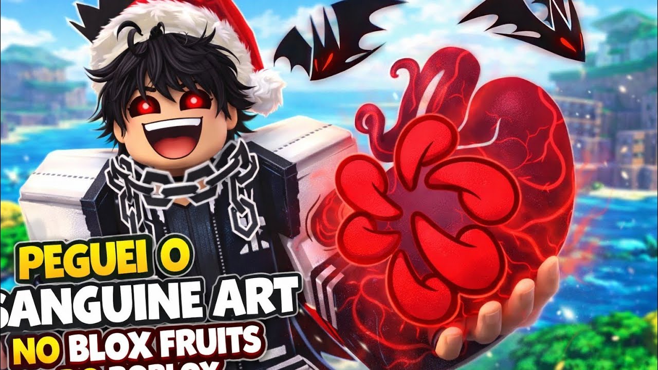 PEGUEI O SANGUINE ART NO BLOX FRUITS DO ROBLOX #roblox 