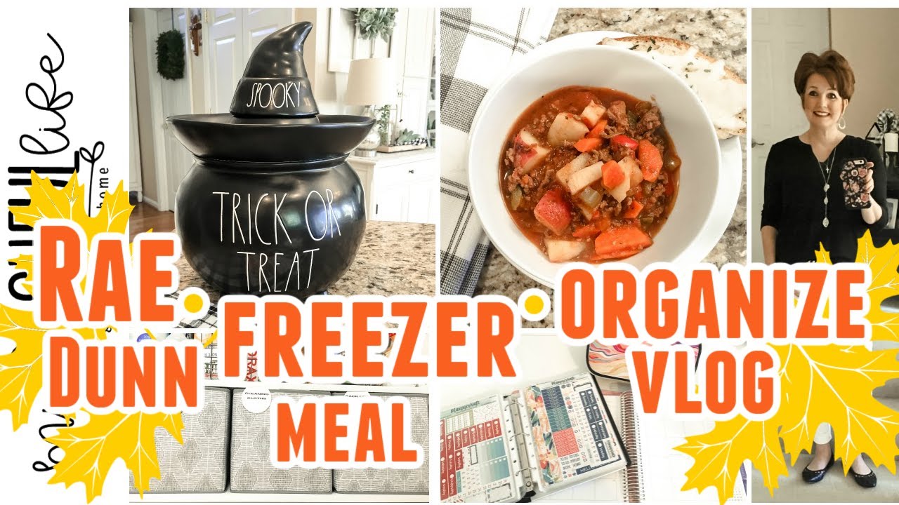 RAE DUNN 🍁 FREEZER MEAL ORGANIZE VLOG