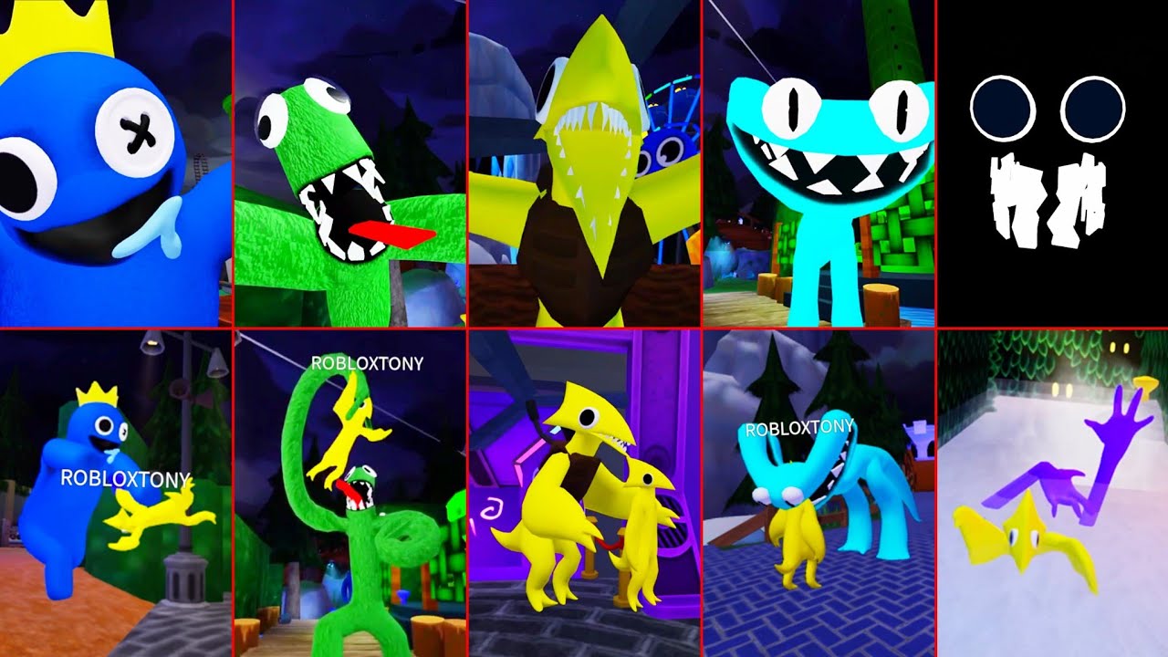 Rainbow friends 2 new yellow jumpscare 3rd person in chapter 2 Roblox
