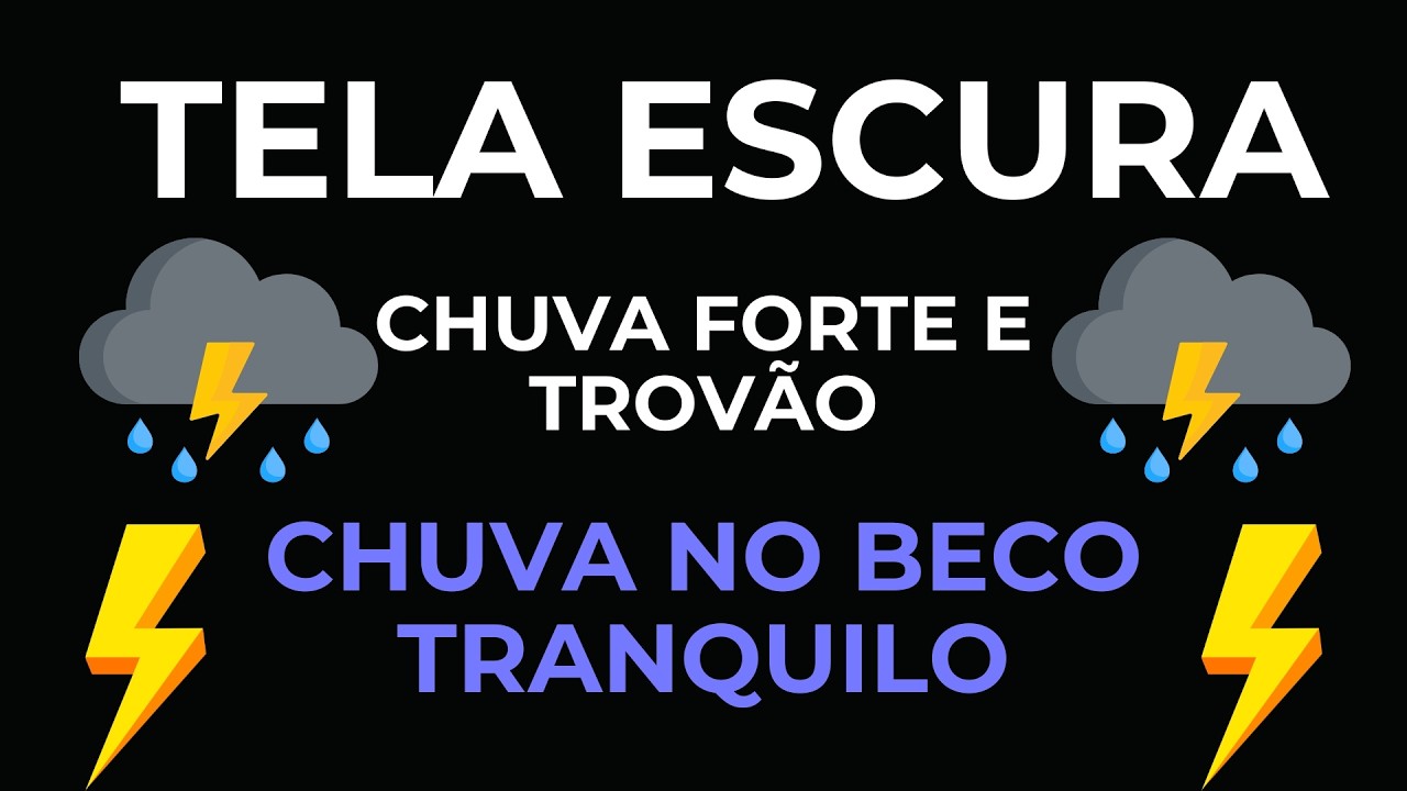 🌧️🌩️ Chuva Suave e Trovoadas Distantes | Sons Naturais para Acalmar a Mente e Dormir Melhor 🌙