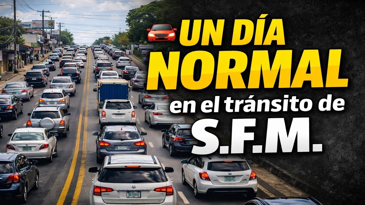 🚗Así se vive el tránsito en la salida a Santo Domingo en San Francisco de Macorís en un día normal.