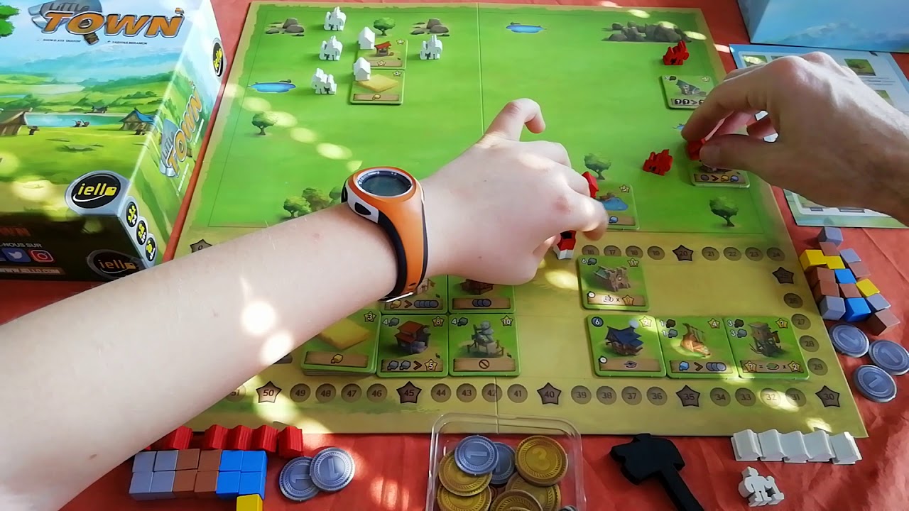 Une partie de Little Town (2 joueurs)