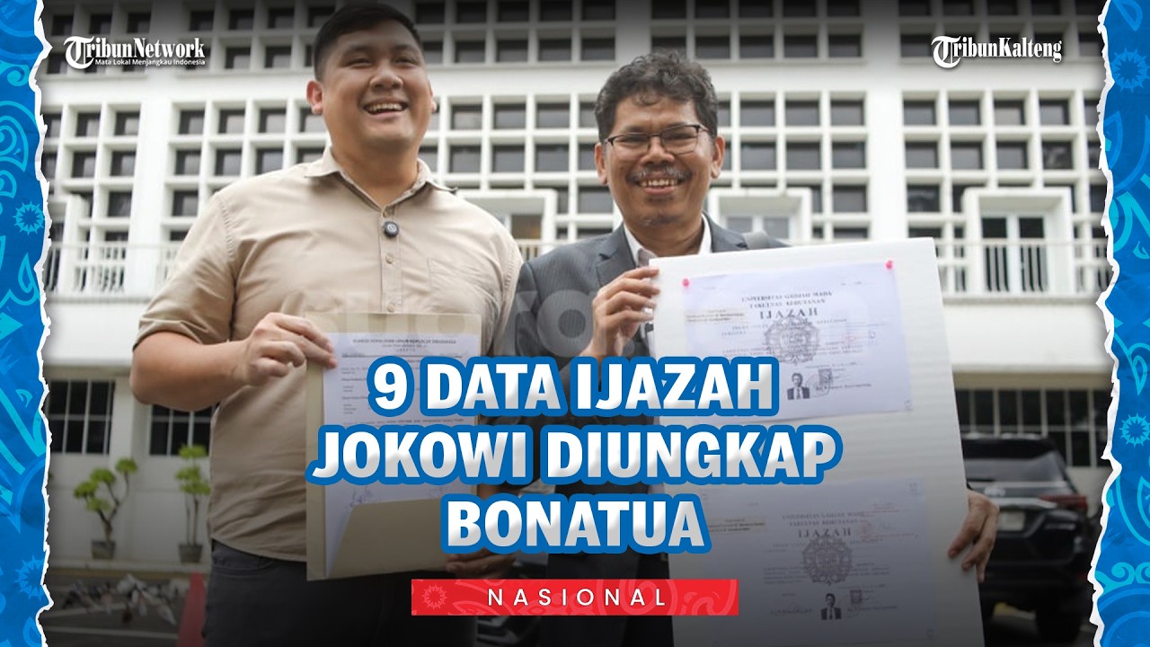 Bonatua Silalahi Tunjukkan Salinan Ijazah Jokowi, Ungkap 9 Rincian Data yang Sempat Disensor KPU