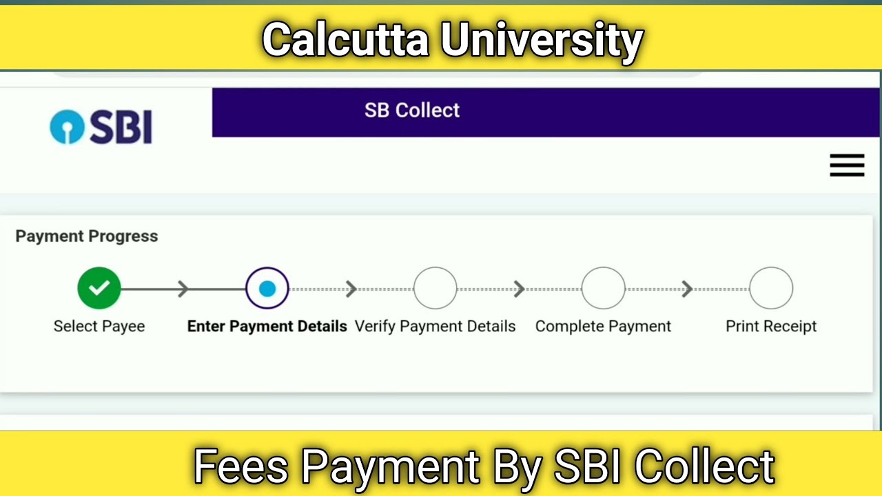 SBI COLLECT ONLINE PAYMENT : CU Exam And Review Fees Payment Through SBI Collect #sbicollect