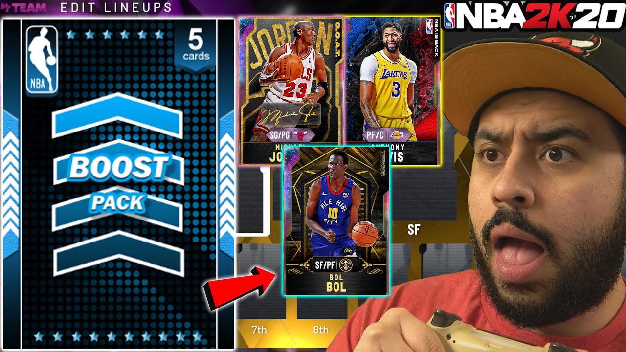 I OPENED 13 BOOSTED PACKS WITH GALAXY OPALS AND EVERY CARD TO BUILD A NEW TEAM IN NBA 2K20 MYTEAM