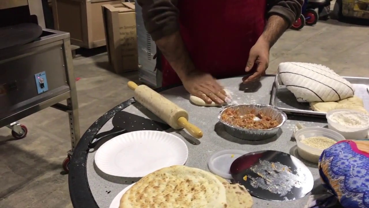 Chicken Paratha using the PitaOven Naan Bread Oven- Rotary Oven