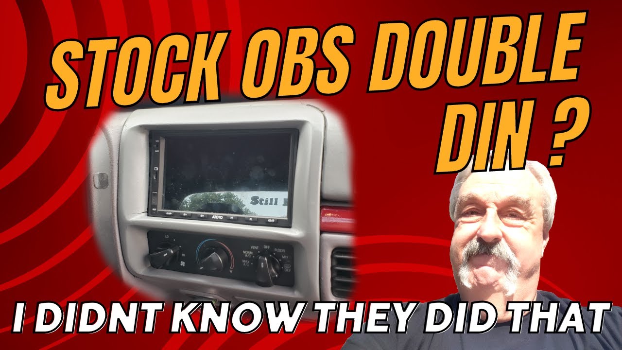 OEM Look Double Din Head Unit Install in an OBS Ford