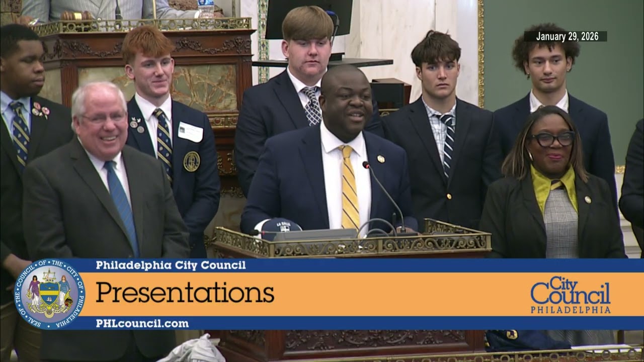 Stated Meeting Of Philadelphia City Council 1-29-26