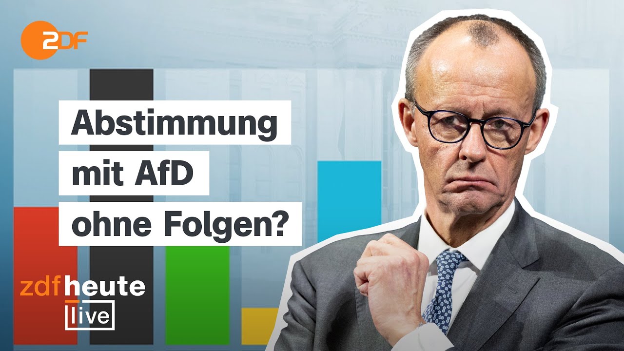 ZDF-Politbarometer: Trotz Kritik an Merz kaum Bewegung bei den Umfragen | ZDFheute live
