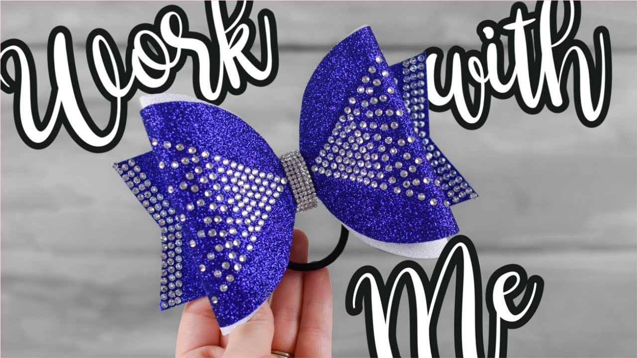 Work with me - Bow Tie Cheer Bow ~ Etsy Small Business