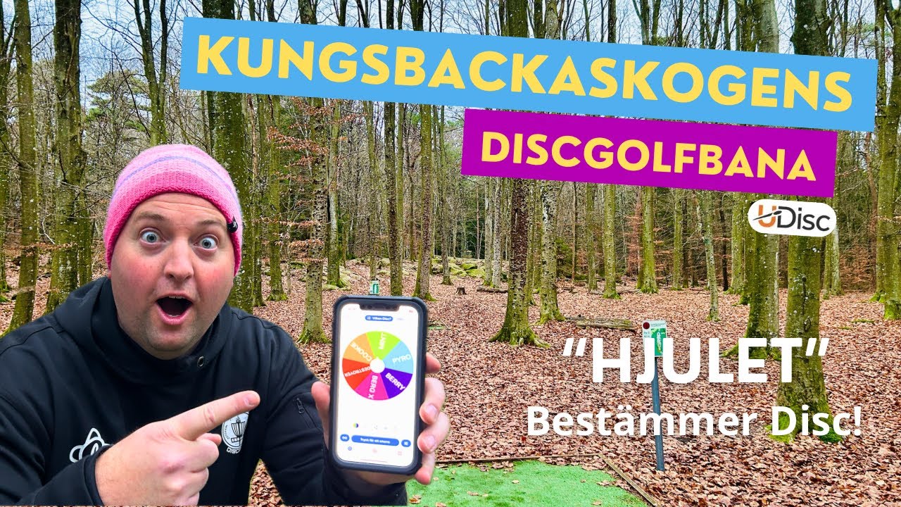 Kungsbackaskogens Discgolfbana - Udisc topp-3 när ”Hjulet” bestämmer disc?