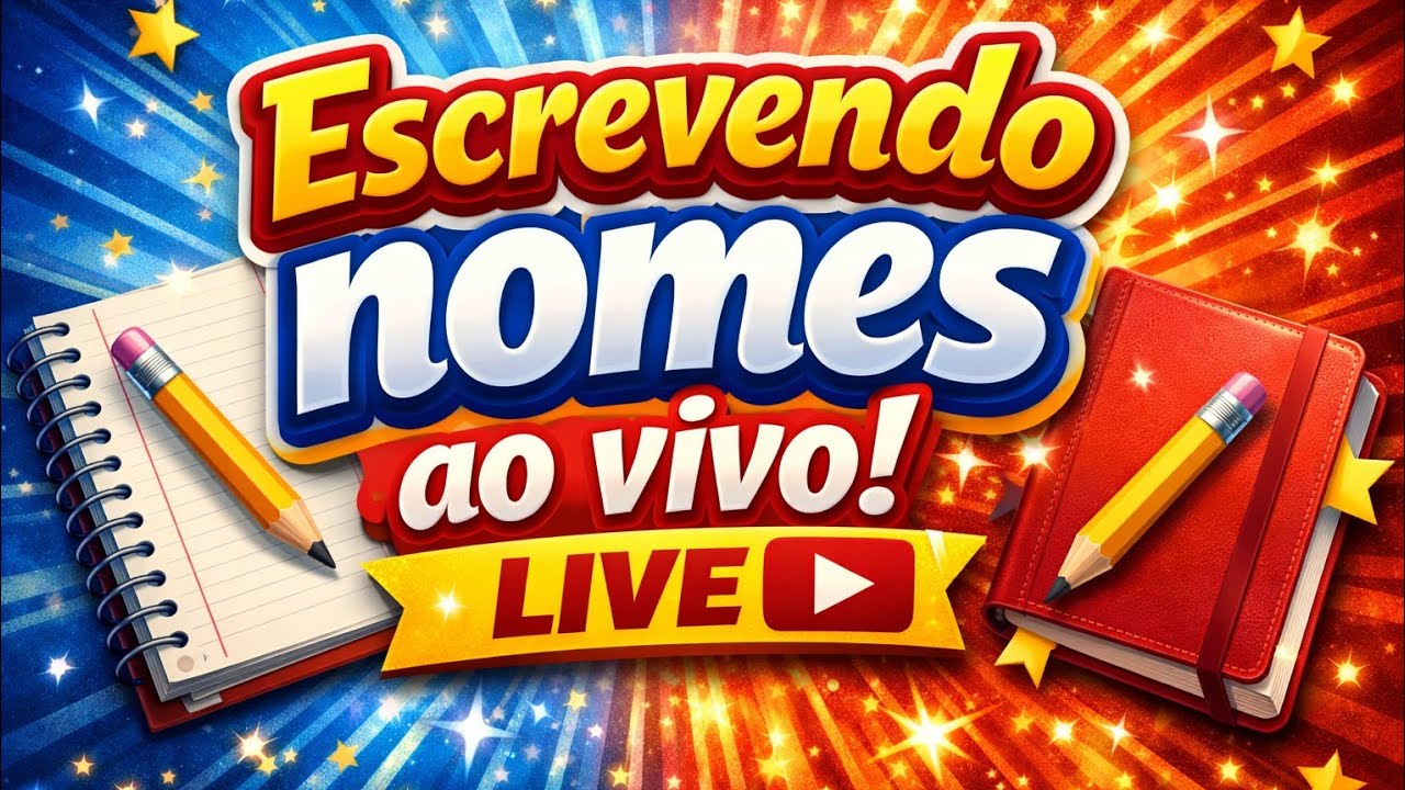 Escrevendo nomes ao vivo!