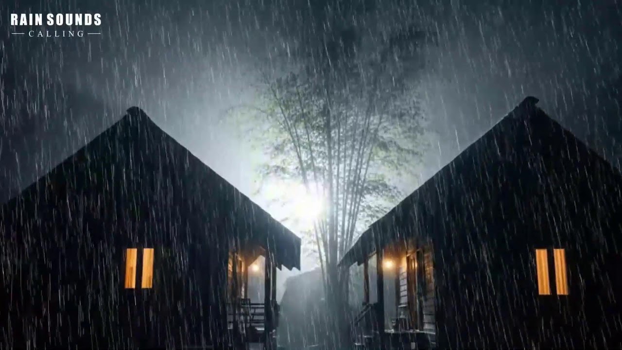 Rain Sounds For Sleeping - Instantly Fall Asleep With Rain & Thunder Sound in cabin At Night #Rain 3