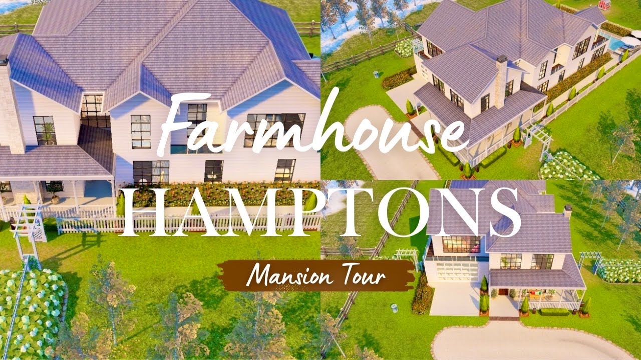 Sims Freeplay House Tour| Elegant Hamptons Summer Farmhouse | Sims FreePlay Dream Home Tour|  🆕🏠
