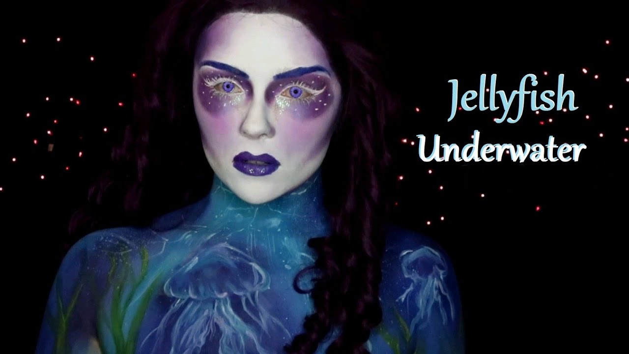 Jellyfish | Underwater | Body Painting Makeup Tutorial