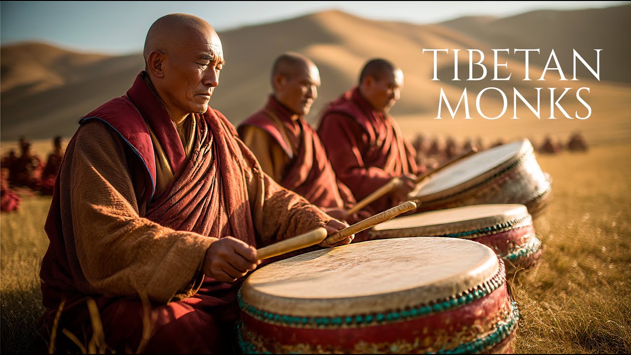 Tibetan Monks – Chanting the Sacred Mantra in the Himalayas | Om Mani Padme Hum Meditation Music