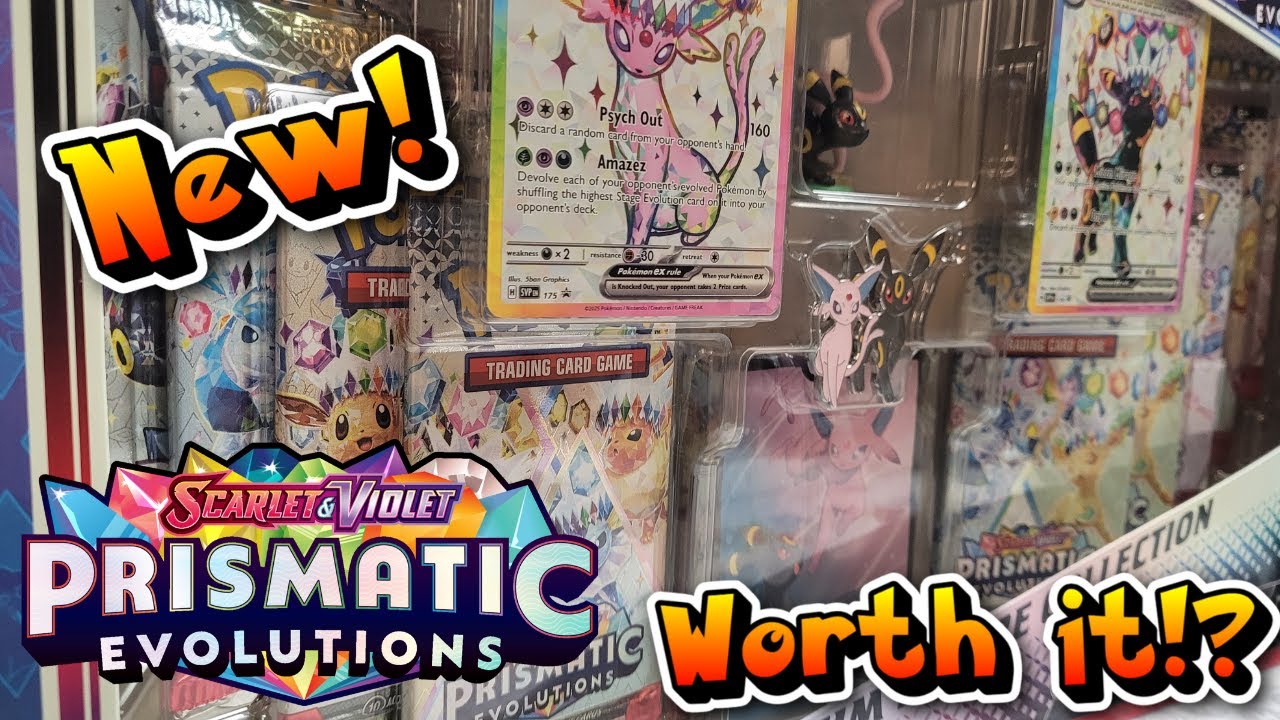 New! Umbreon Espeon Premium Figure Collection! More Pokémon Prismatic Evolutions opening!