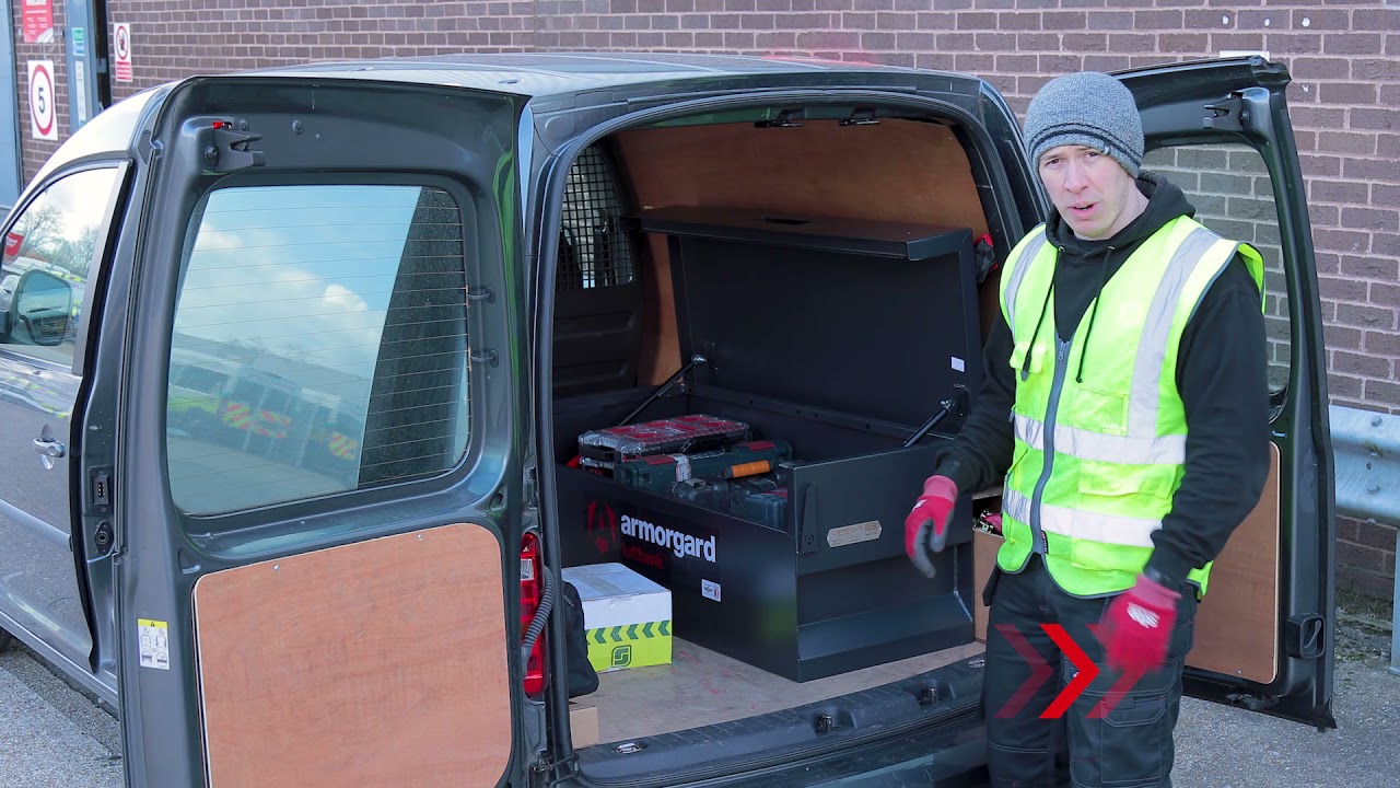 Fit out your van with the best tool security from Armorgard - OxBox, TrekDror and TuffBank in action