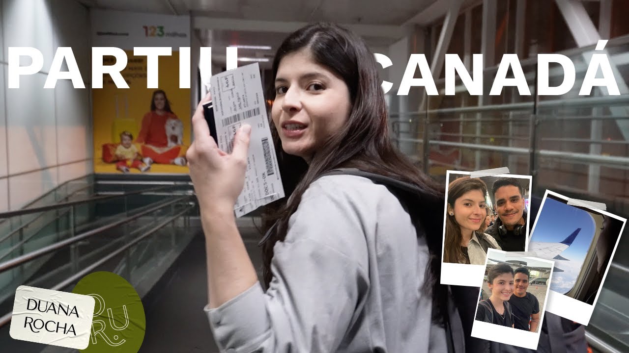 vlog | aeroporto, viagem e chegada no canadá