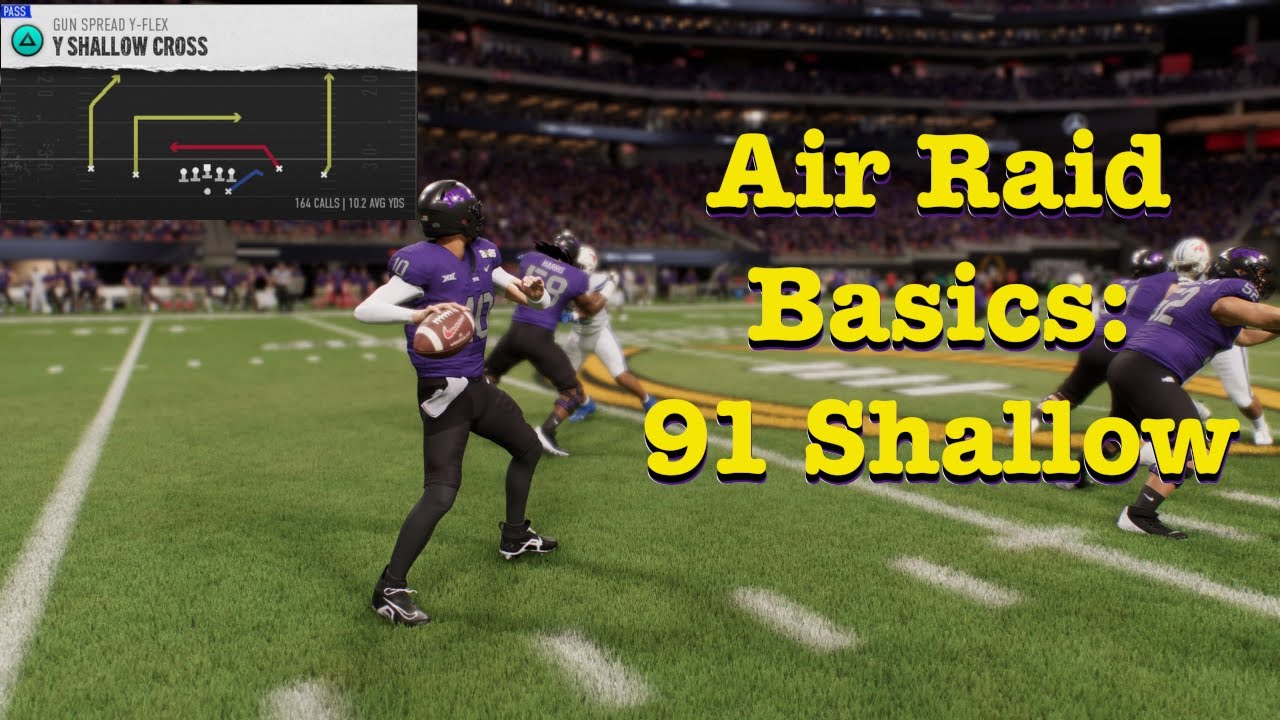 Air Raid Basics: How to Run Shallow Cross in College Football 26