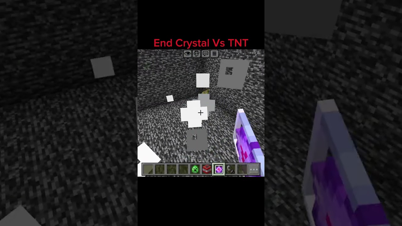 Minecraft EXPLOSIONS When End Crystal Meets TNT and Creeper 💥 